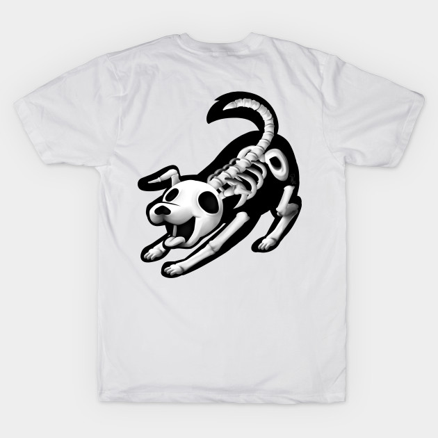 Dog skeleton shirt on sale